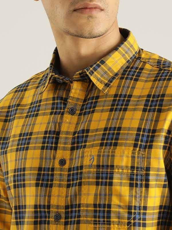 Indian Terrain Men Yellow Shirt